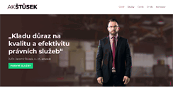 Desktop Screenshot of akstusek.cz